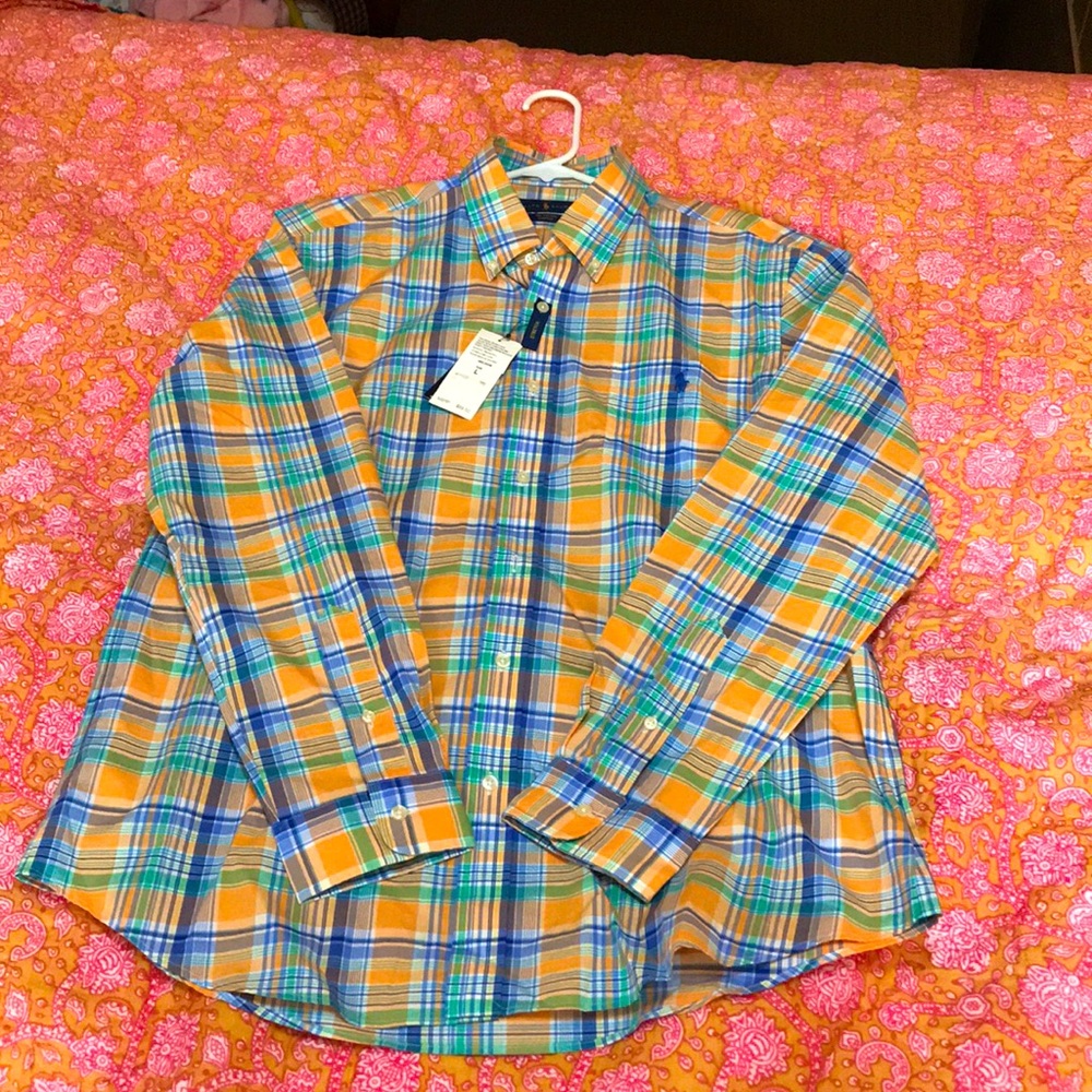 Ralph Lauren long sleeve button down shirt NWT.